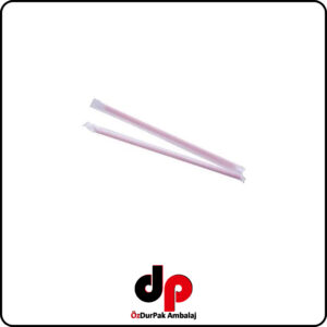 Kağıt Sargılı Pipet 19 cm