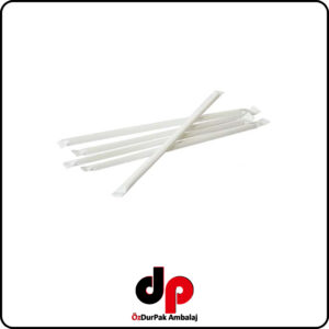 Kağıt Sargılı Pipet 21 cm